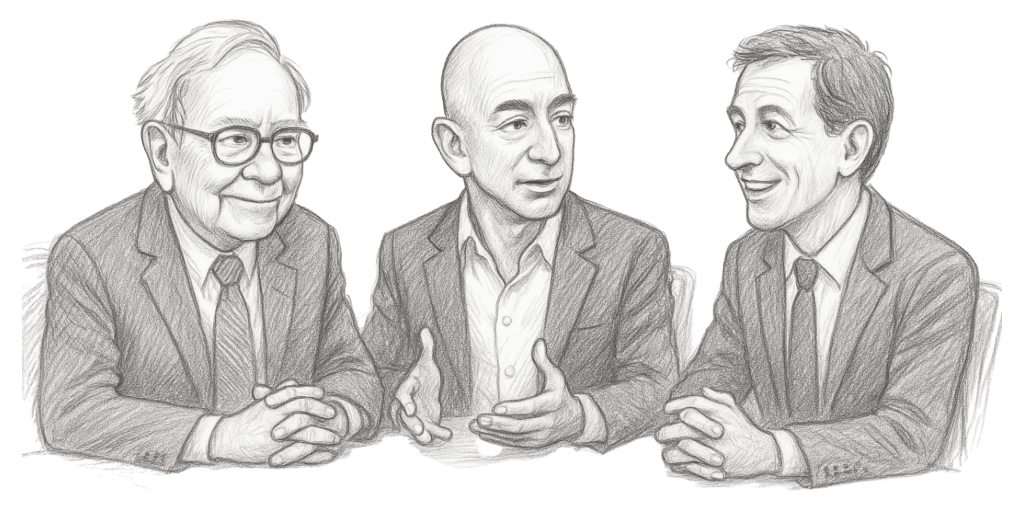 Buffett, Bezos, and Mauboussin at the Table