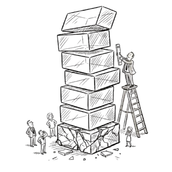 The Geometry of Ruin: Possible, Plausible, Probable